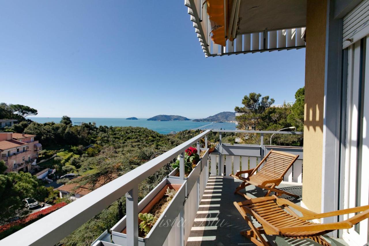 Vista Sul Blu ,Baia Blu, Lerici Apartment Bagian luar foto