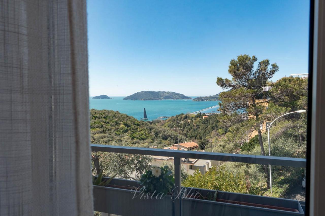 Vista Sul Blu ,Baia Blu, Lerici Apartment Bagian luar foto