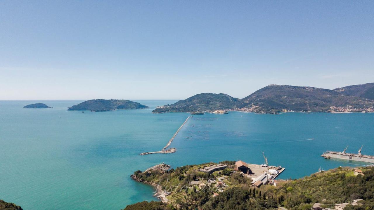 Vista Sul Blu ,Baia Blu, Lerici Apartment Bagian luar foto